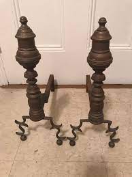 Fireplace Andirons Irons Cabriolet Ball