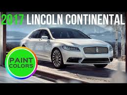 2017 Lincoln Continental Paint Colors
