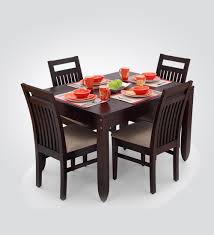 Our solid wood dining sets are handcrafted in vermont and guaranteed to last a lifetime. Compact Wooden Dining Table Set Ekbote Furniture Online Store