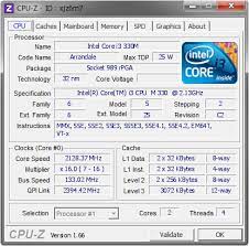 intel core i3 330m 2128 37 mhz cpu