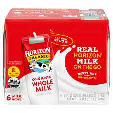 horizon organic whole milk 6 pk shelf