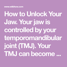 It's a very claustrophobic feeling. How To Unlock Your Jaw Temporomandibular Joint Jaw Grinding Teeth