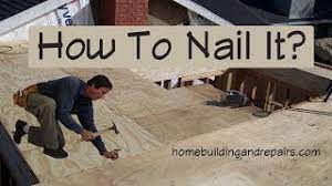 nails be when nailing sub floor framing