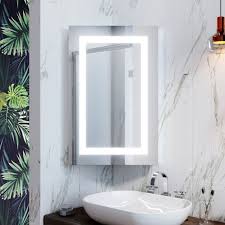 wall mounted led bathroom mirror