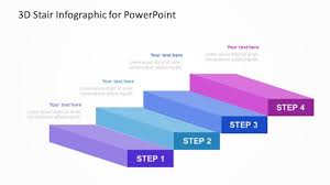 3d Stair Infographic For Powerpoint Fully Editable