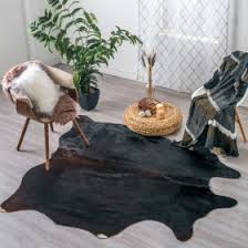 for zebra print cow hide rug