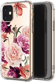 Rated 5.0 out of 5. Amazon Com Luolnh Iphone 11 Case Iphone 11 Case With Flowers Shockproof Clear Floral Pattern Soft Flexible Tpu Back Cover For Iphone 11 6 1 Inch 2019 Purple Rose