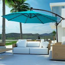 costway 10ft patio offset umbrella
