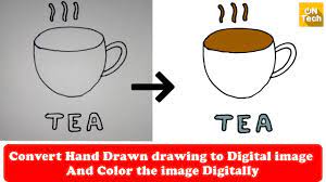 how to convert hand drawn drawing to
