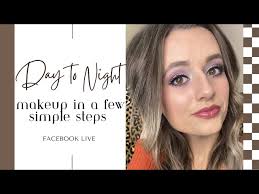 daytime makeup to nighttime makeup in a