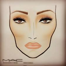 Natural Contour Face Makeup Look Facechart By Mima Pop