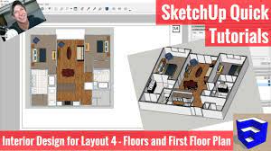 sketchup interior design for layout 4