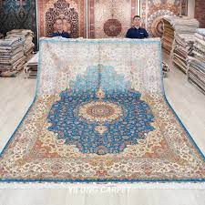 oriental carpet persian blue handmade