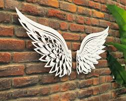 3d Metal Angel Wings Wall Decor Metal