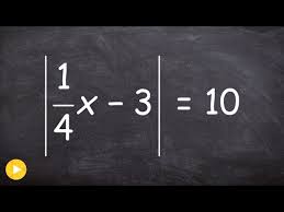 Absolute Value Equation With A Fraction