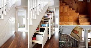 Floating rack storage under staircase from lovahomy. Creative Under Stairs Storage Ideas That Make Sense