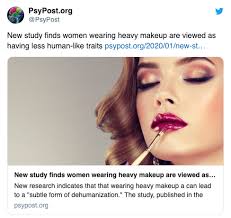 women wearing heavy makeup