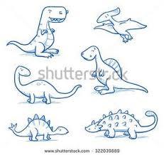 Cute baby dinosaurs cartoon collection set. Cute Little Cartoon Dinosaurs For Children Hand Drawn Vector Doodle Zeichnung Dinosaurier Dinosaurier Dinosaurier Illustration