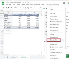 filter pivot table values in excel