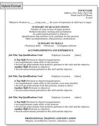 This modern resume template resume features plenty of white space to make the content of your by bringing relevant skills to the fore, the hybrid resume template is especially suited for job seekers. Hybrid Resume Format Combining Timelines And Skills Dummies