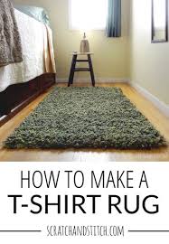 diy t shirt rug tutorial with video and