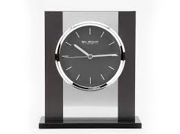 Brushed Aluminium Mantel Clock C1269
