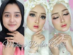 tutorial makeup wedding barbie cantik