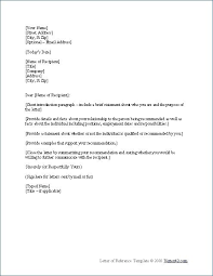Employment Reference Letter Template Reference Letter Template