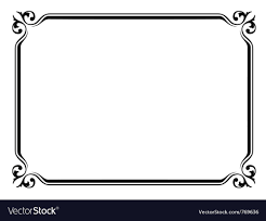 simple ornamental frame royalty free
