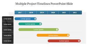 multiple project timelines powerpoint slide