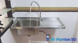 new kitchen sink installation plumber