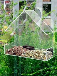 1pc Acrylic Bird Feeder Bird Cage