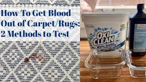 how to get blood out of carpet or rugs