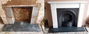 How To Fit A Fireplace Tiles Hearth