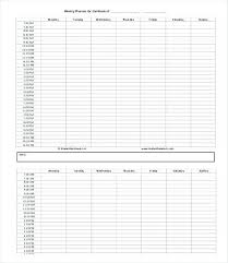 Hourly Weekly Planner Template Metabots Co