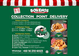 Borenos fried chicken (centre point sabah). Borenos Districts Delivery In Sabah Stay Safe Borenos Fried Chicken Kota Kinabalu