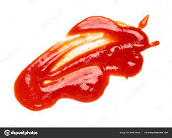 ketchup stain fleck food drop tomato
