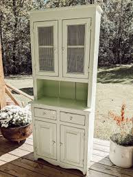 diy farmhouse painted cabinet white