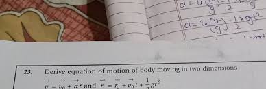 23 Derive Equation Of Motion Of