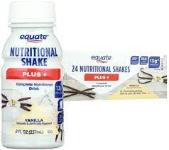 equate nutritional shakes plus vanilla