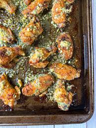 garlic parmesan wings crispy and baked