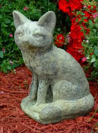 Sitting Fox Unique Stone Antique