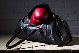 leather boxing gym bag for fashionable