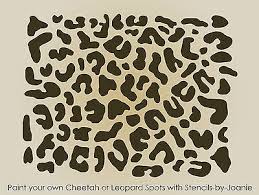 Cheetah Stencil Leopard Spots Animal