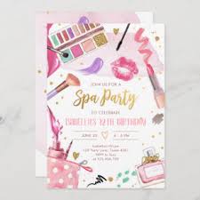 makeup party invitations