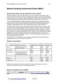 Hse Manual Handling Assessment Charts Indg383