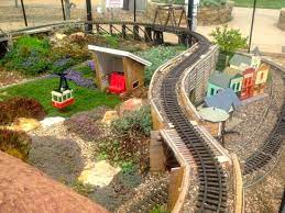 Outdoor Train Set In Children S Garden