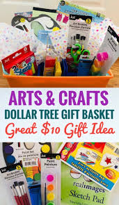 dollar tree arts and crafts gift basket
