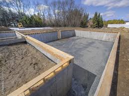 Poured Concrete Basement And House