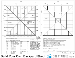 16x16 hip roof shed plans